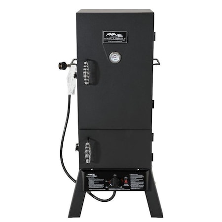 Masterbuilt Gas Smoker, Propane, 15,400 Btu BTU, Steel, Black MB20051311